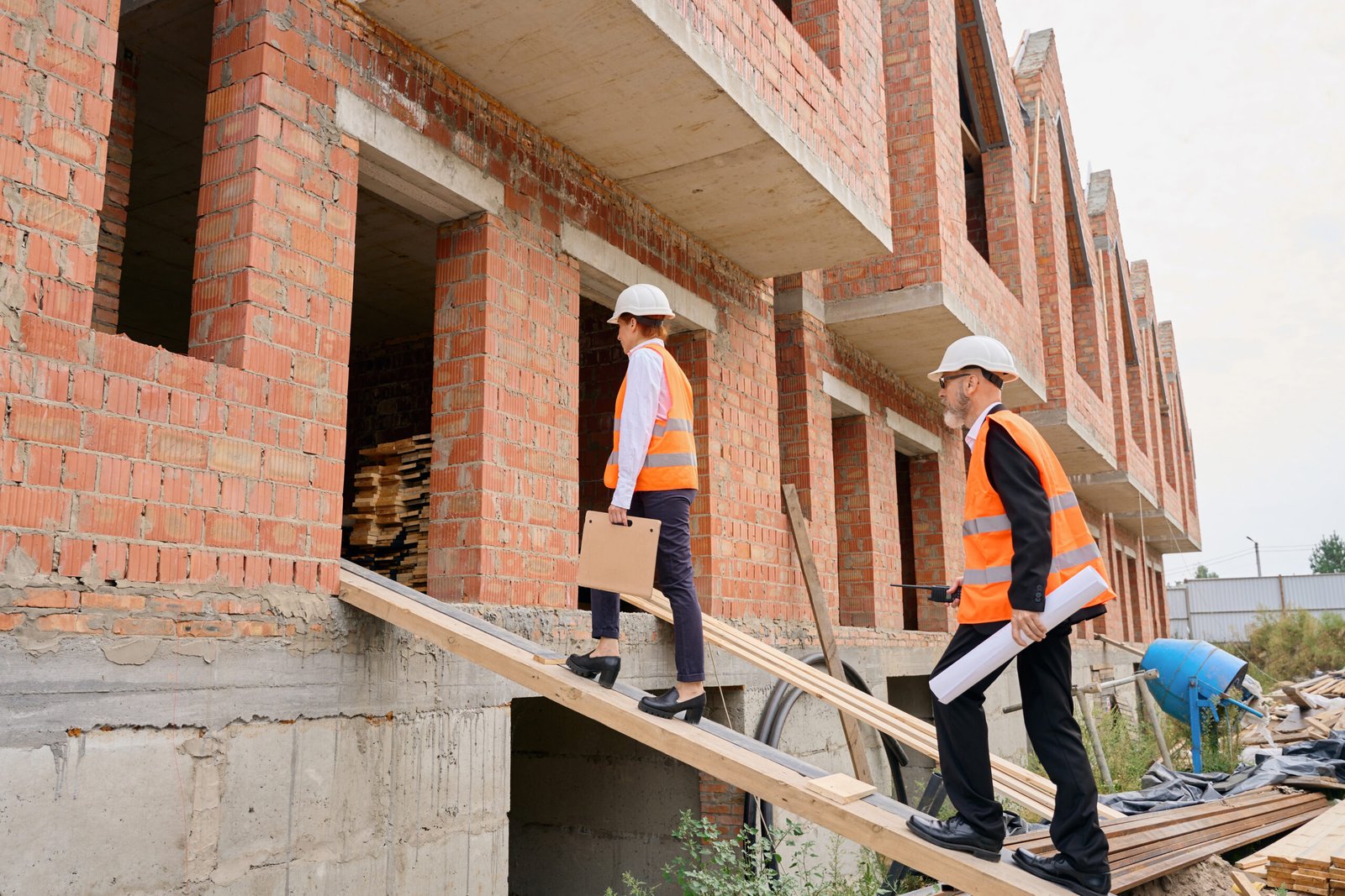 Obra residencial da Bragança Construtora